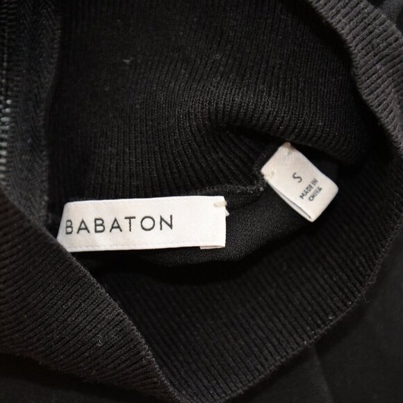Aritzia Babaton Hamish Turtleneck Top Black Sz S - Picture 5 of 8